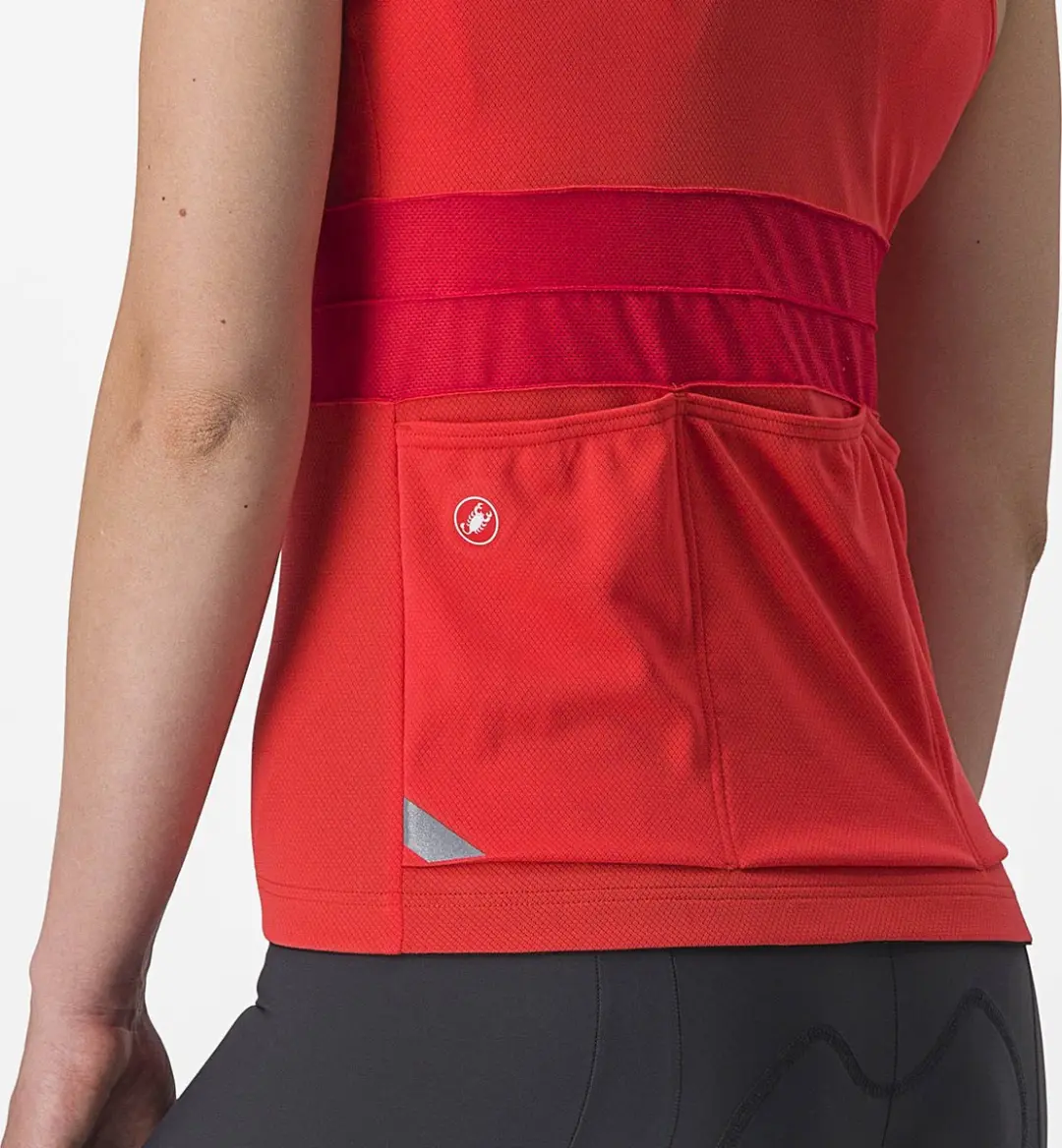 Castelli Anima 4 Sleeveless - Hibiscus/Soft Orange - afbeelding 4 van 6
