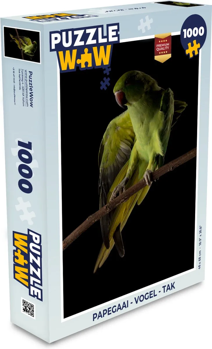 PuzzleWow Papegaai Legpuzzel 1000 Stuks