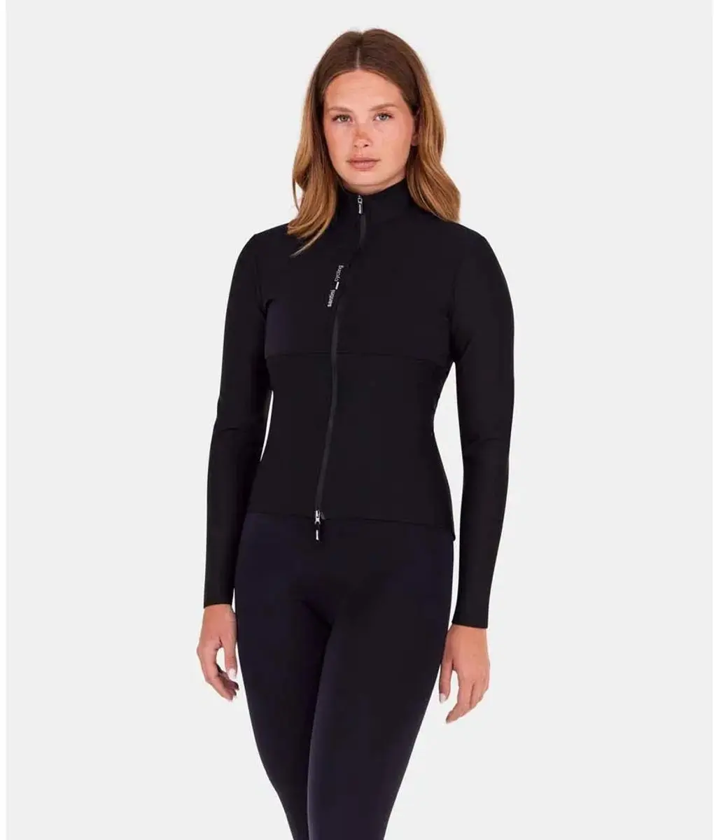 Santini Redux Power Wool Thermo Jas - S - Zwart - afbeelding 3 van 4