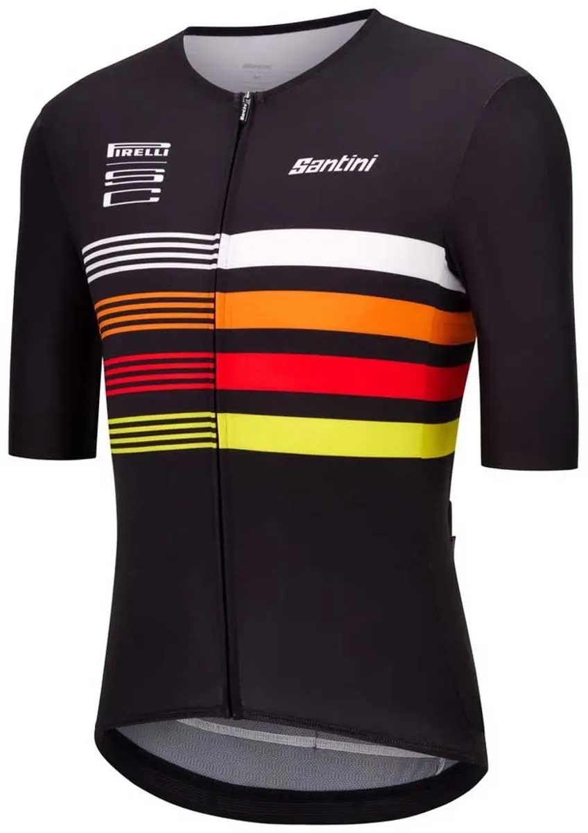 Santini Pirelli Korte Mouw Wielertrui XL - Zwart - afbeelding 4 van 6