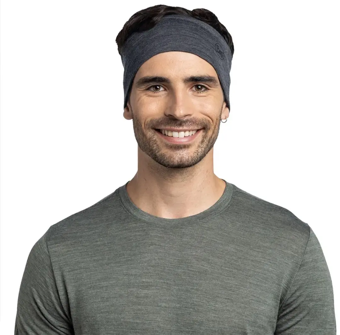 Buff ® Merino Lightweight Hoofdband Grijs Man,Vrouw