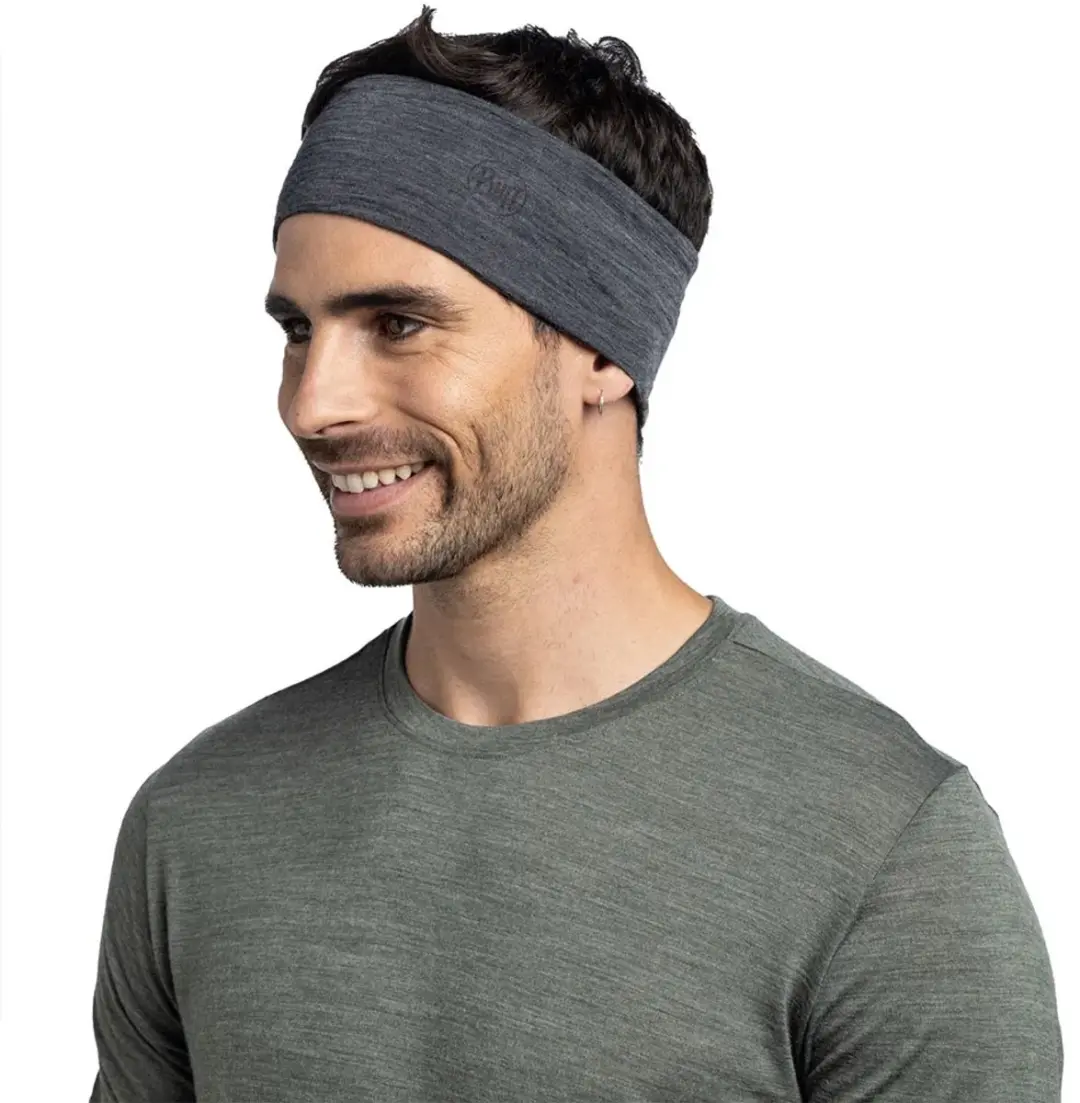 Buff ® Merino Lightweight Hoofdband Grijs Man,Vrouw