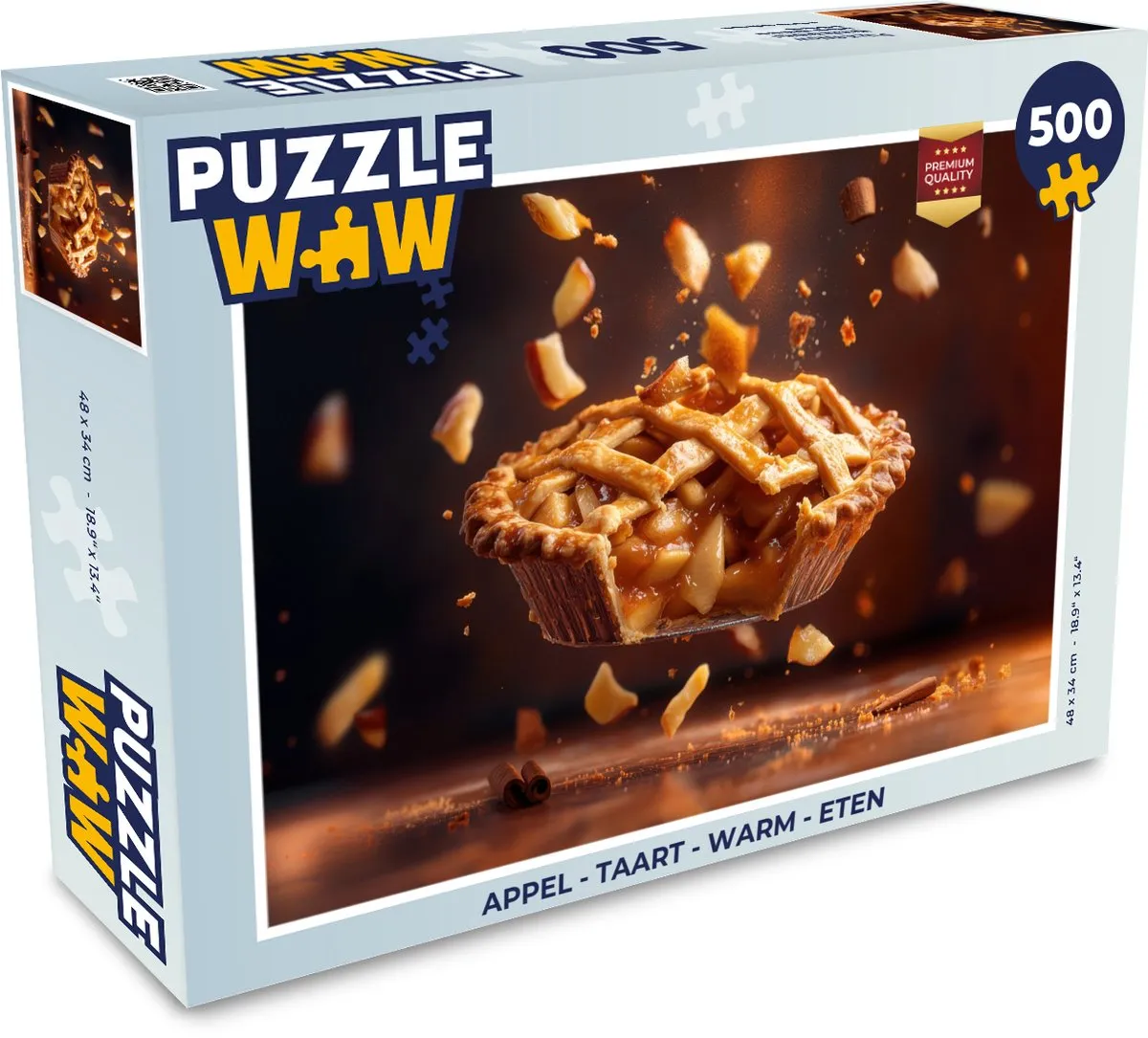 PuzzleWow Appeltaart Legpuzzel 500 Stuks - Appeltaart