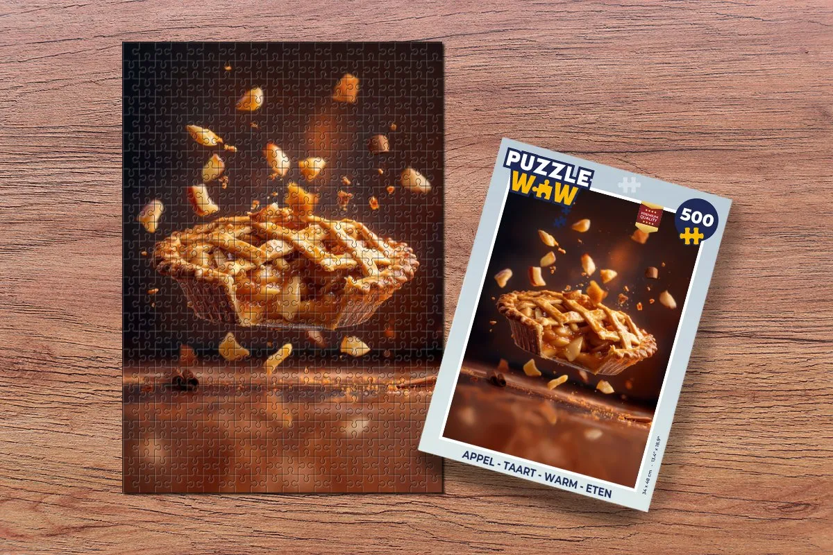 PuzzleWow Appeltaart Legpuzzel 500 Stuks - Appeltaart