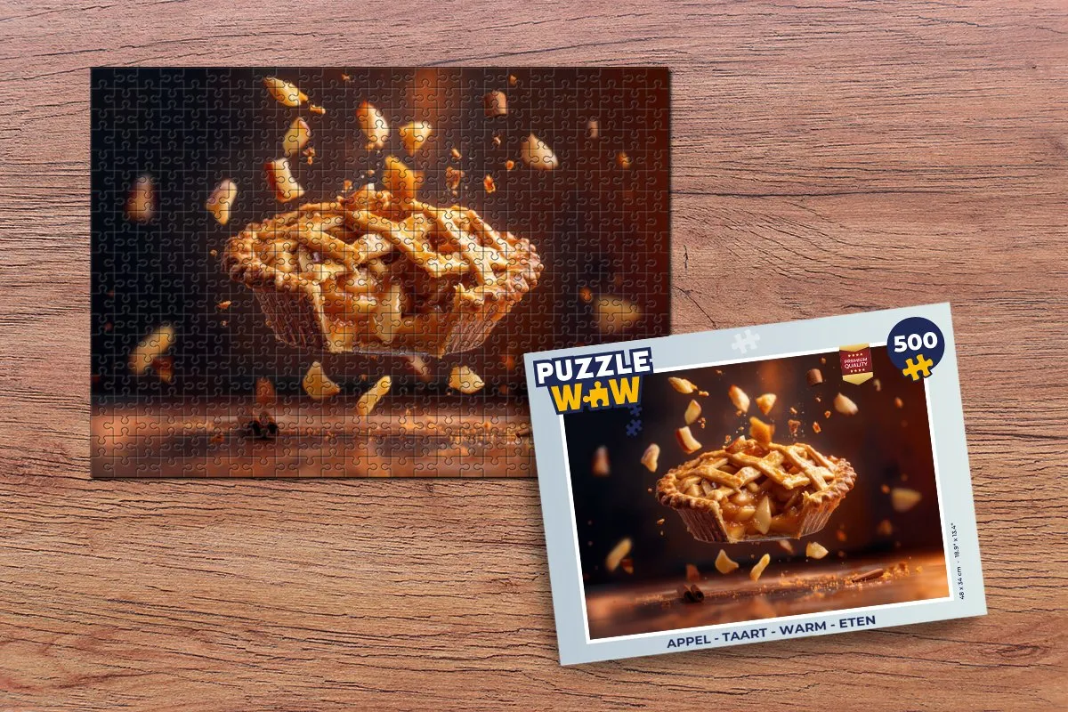 PuzzleWow Appeltaart Legpuzzel 500 Stuks - Appeltaart