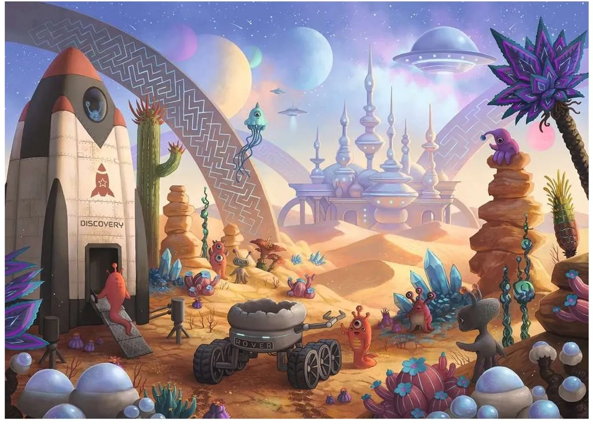 Ravensburger Escape Puzzle Kids Space 368 Stuks - Multicolor