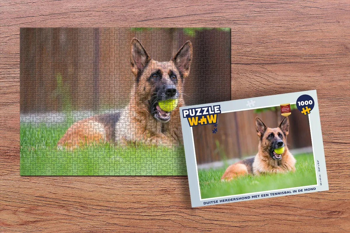 PuzzleWow Duitse Herdershond Legpuzzel 1000 Stuks