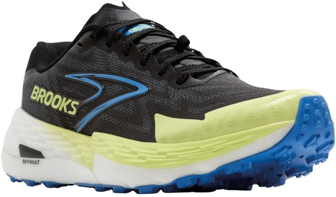 Brooks Catamount 4 Trailrunningschoenen Heren - 45 - Zwart/Geel/Blauw - afbeelding 5 van 6