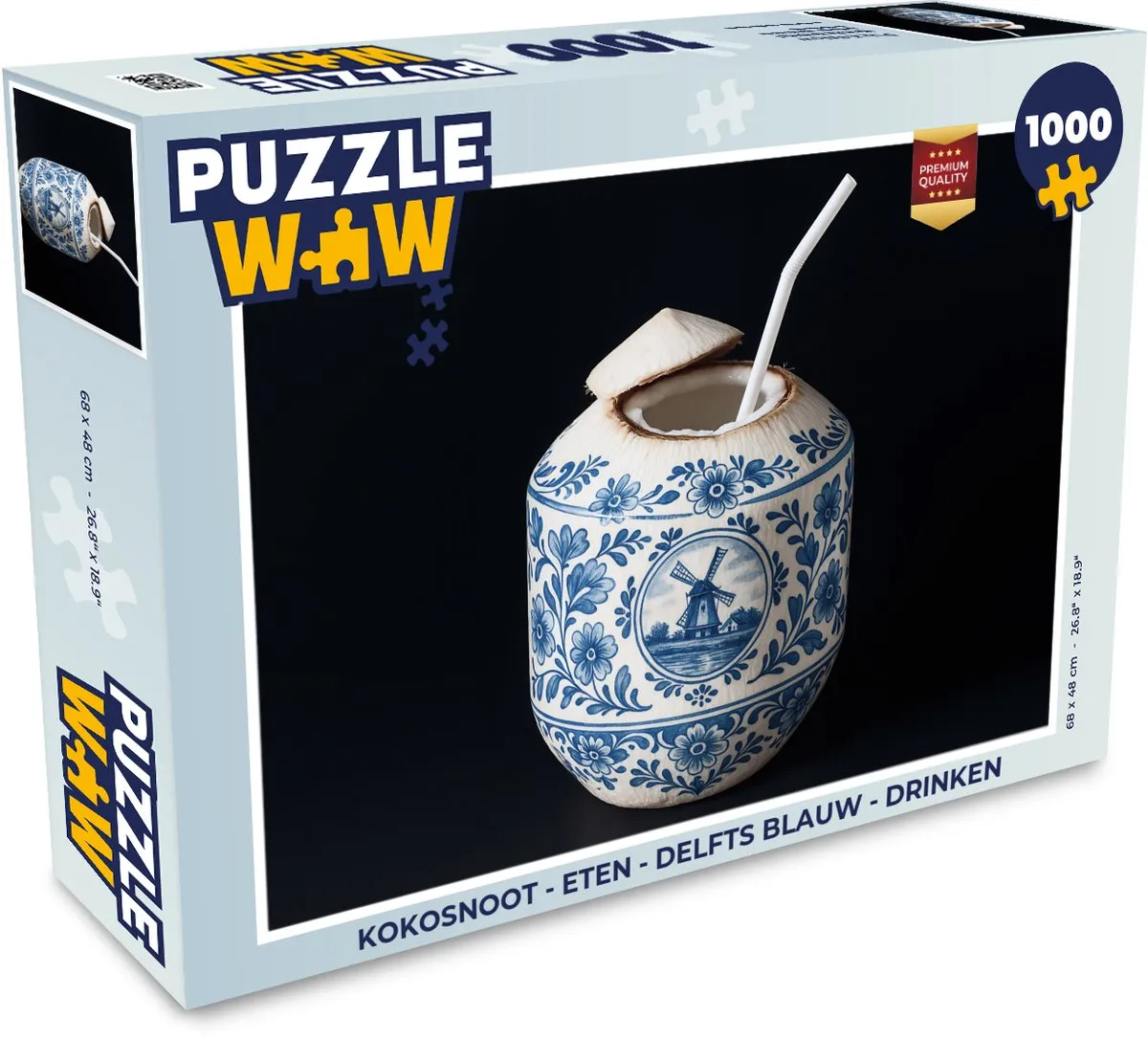 PuzzleWow Kokosnoot Legpuzzel 1000 Stuks