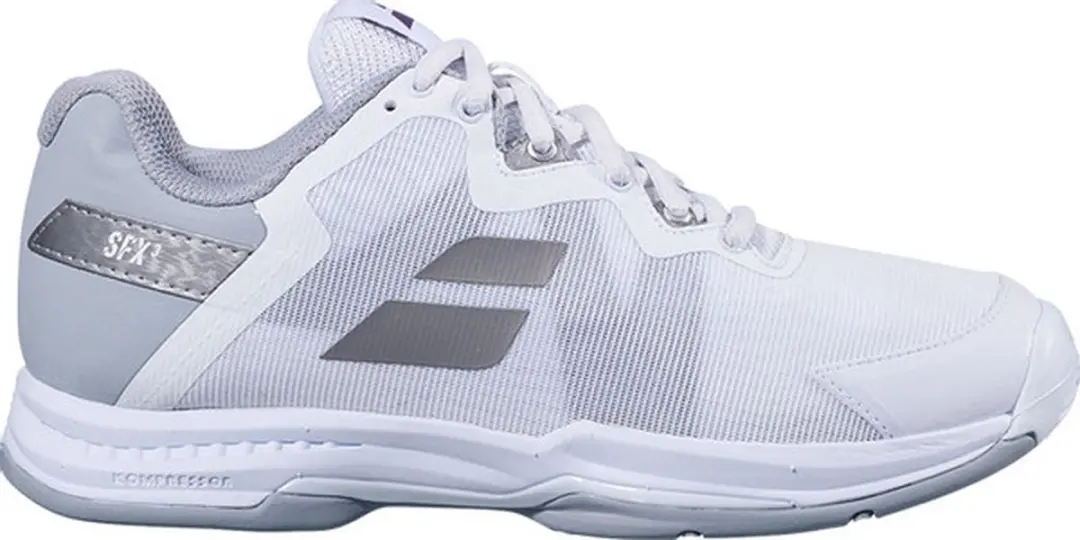 Babolat SFX3 All Court Dames - 42 - Wit/Zilver - afbeelding 4 van 4