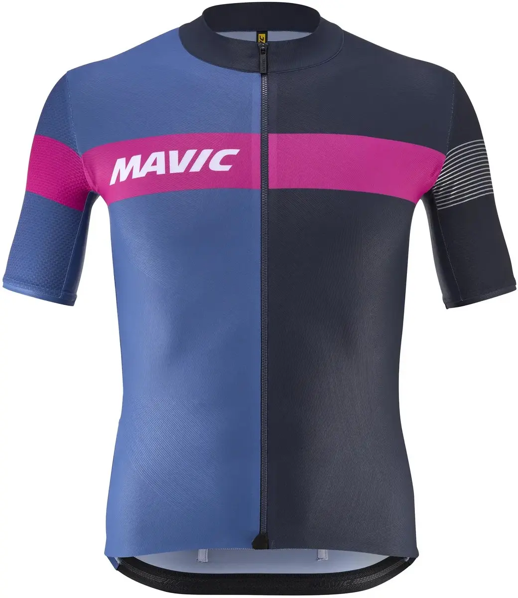 Mavic Ksyrium Pro Korte Mouw Wielertrui Blauw L Man