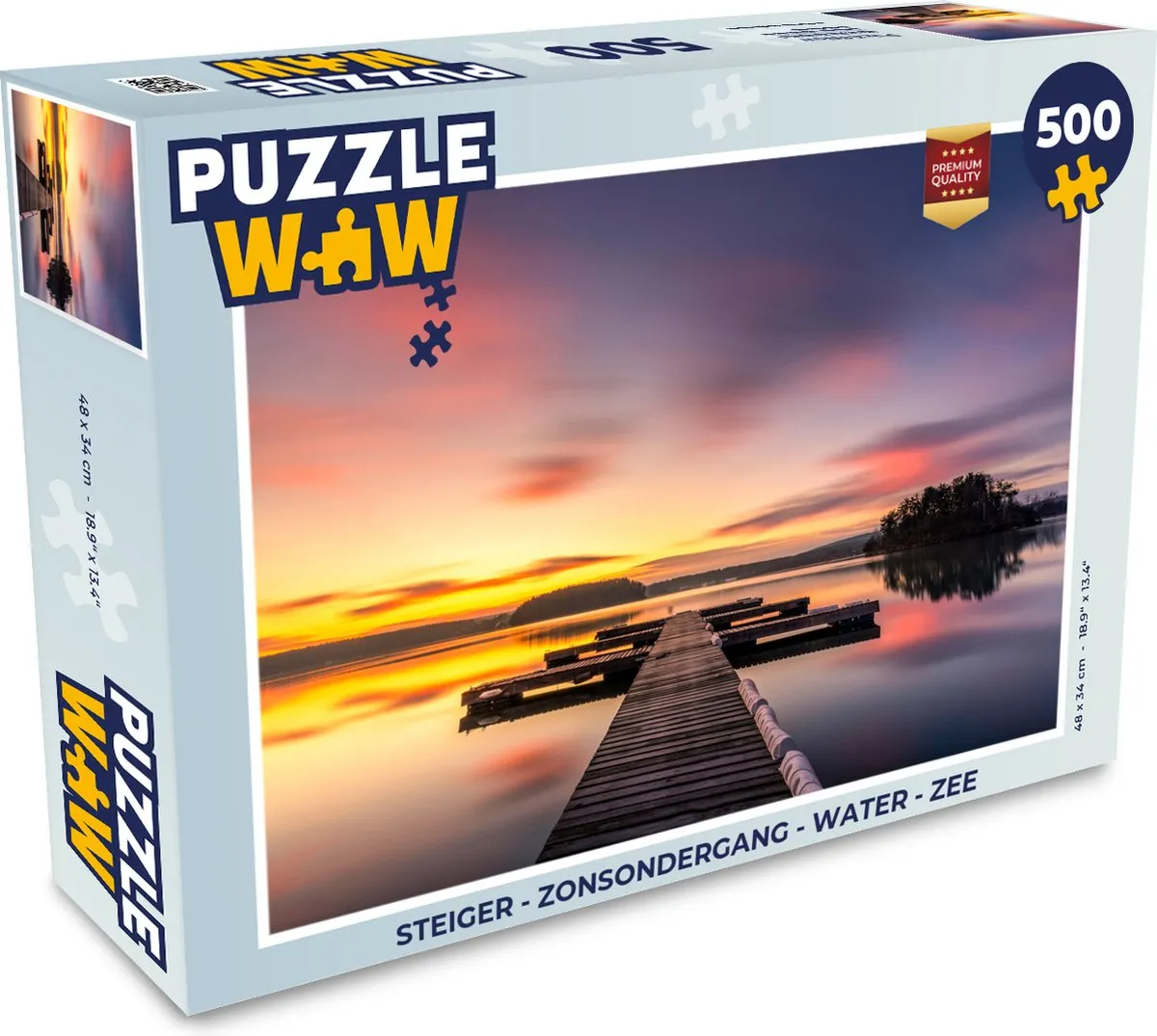 PuzzleWow Steiger Zonsondergang Legpuzzel 1000 Stuks