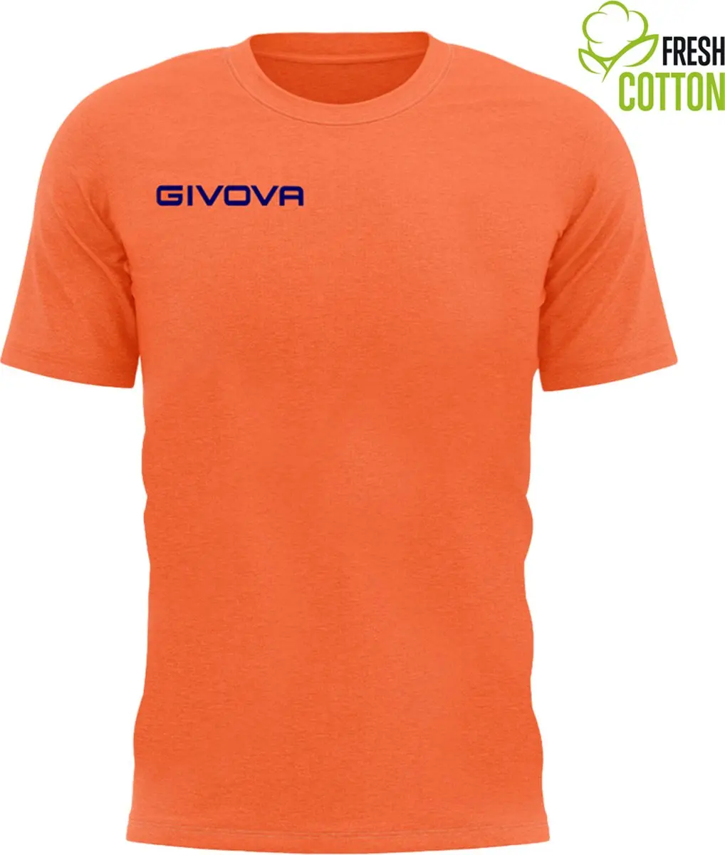 Katoenen T-shirt Givova Fris Oranje Fluo Oranje