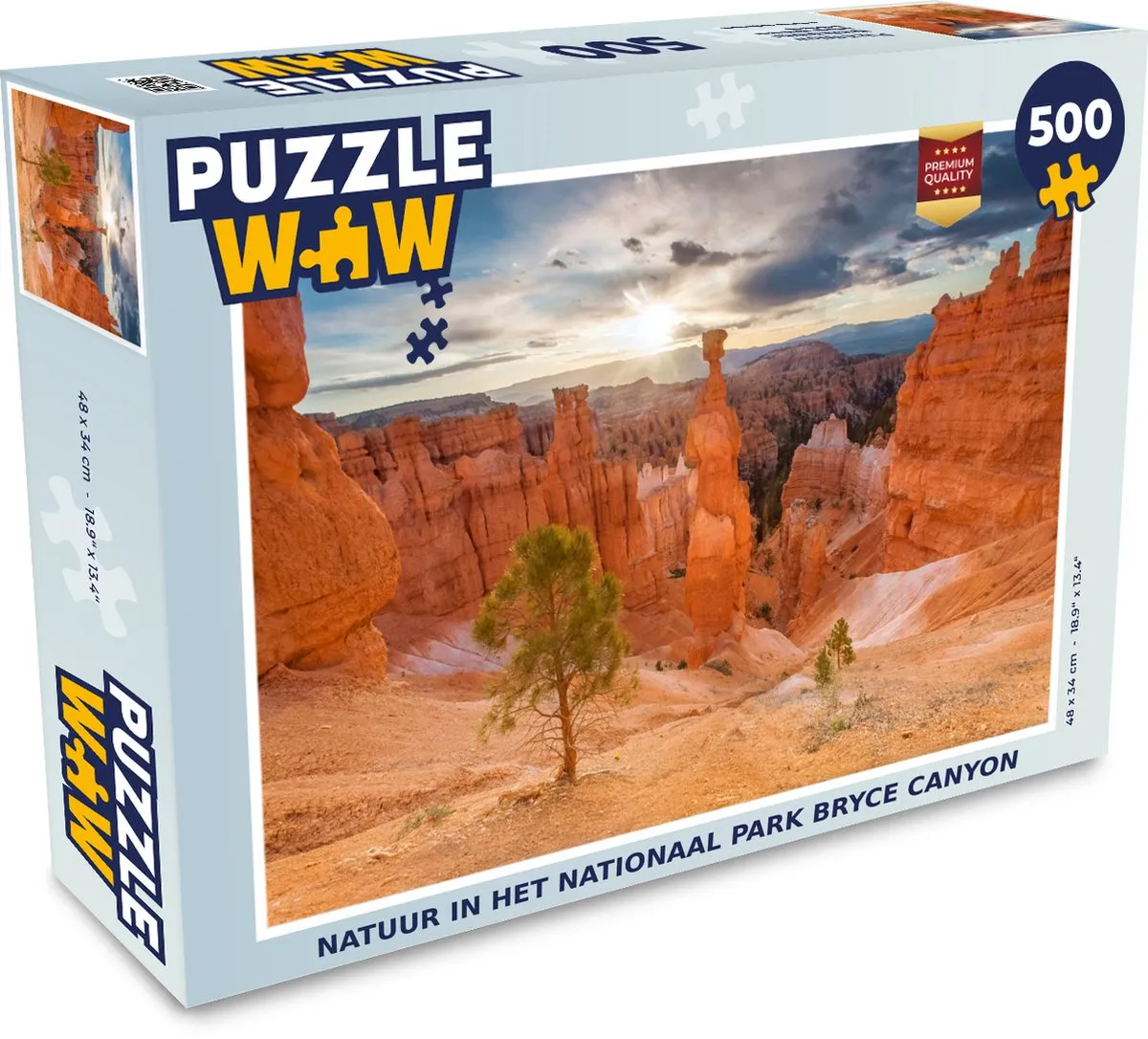 PuzzleWow Natuur in het Nationaal Park Bryce Canyon Legpuzzel 500 Stuks