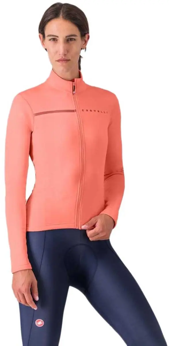 Castelli Sinergia 2 Trui Met Lange Mouwen Oranje XS Vrouw