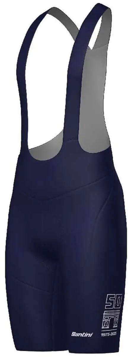 Santini Tdf Arrivée Arc De Triomphe 2025 Fietsbroek - S - Navy Blue - afbeelding 3 van 4