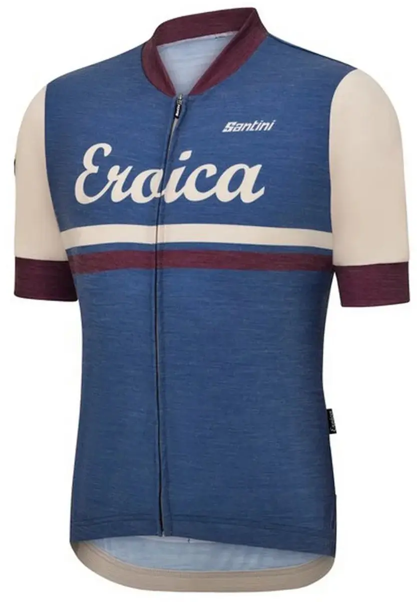 Santini Eroica Iris Wielertrui - L - Blauw - afbeelding 3 van 3