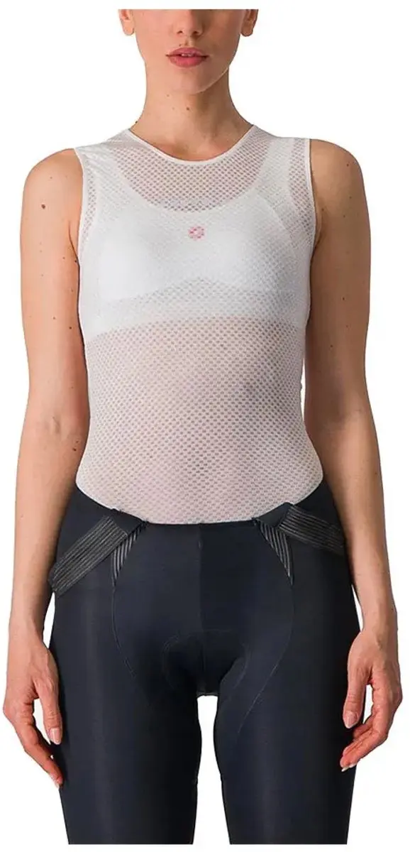Castelli Pro Mesh Mouwloos Basislaag Beige M Vrouw