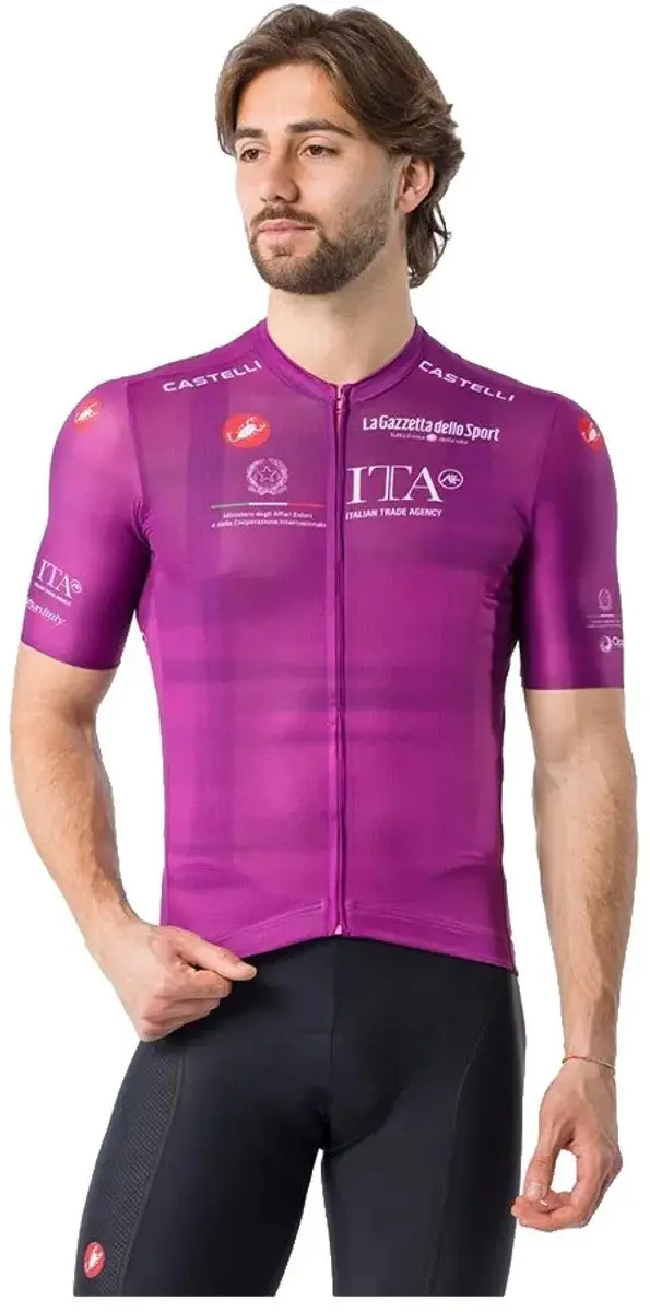 Castelli #giro109 Competizione 4 Korte Mouw Wielertrui Paars S Man