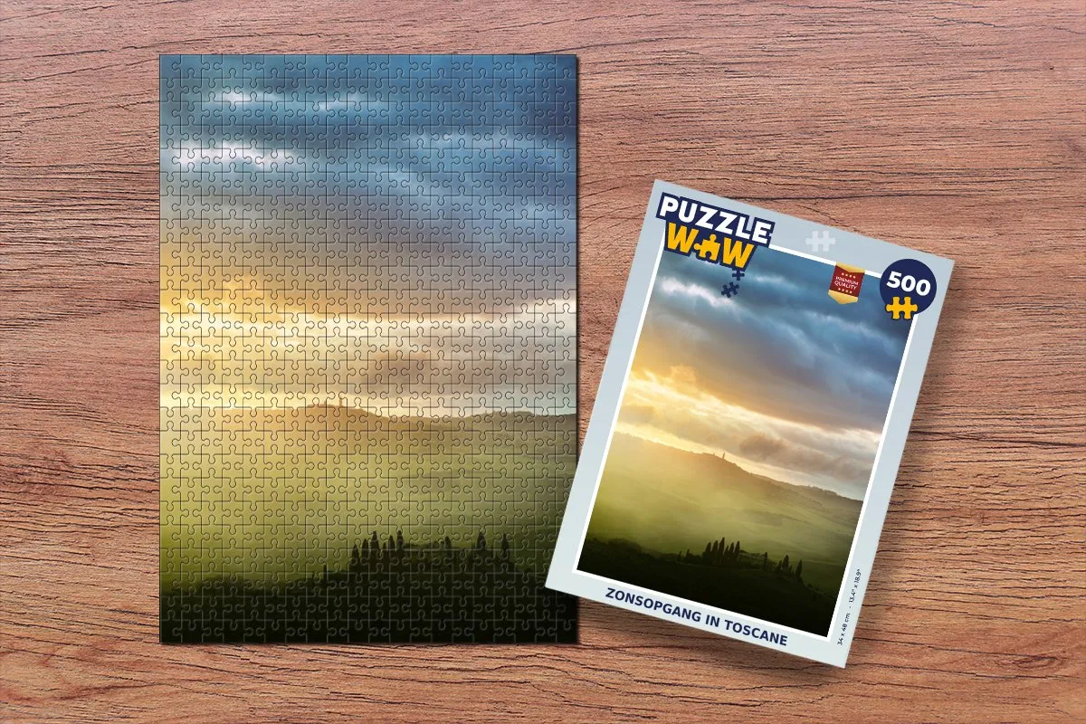 PuzzleWow Toscane Legpuzzel 500 Stuks - Multicolor