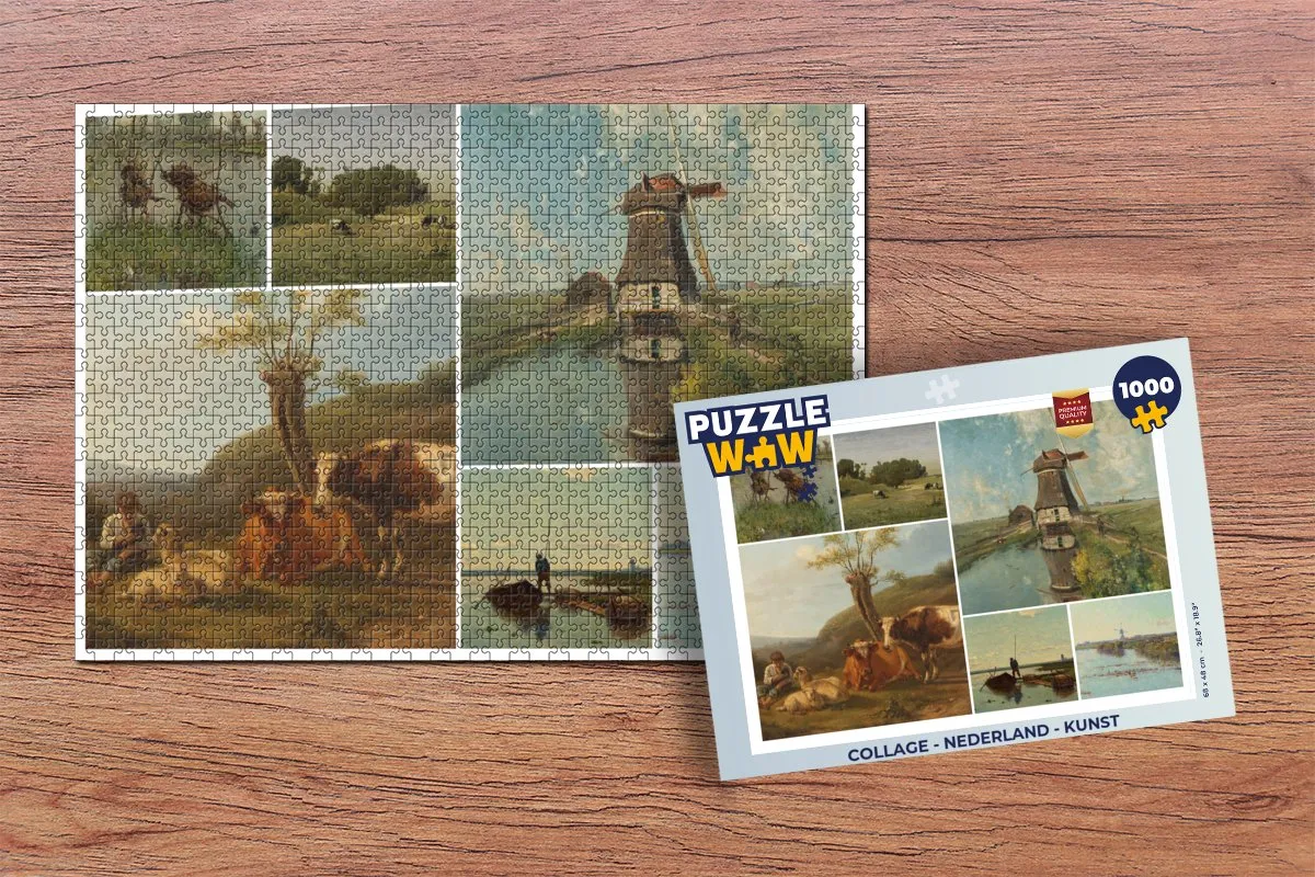 PuzzleWow Legpuzzel 1000 Stuks - Multicolor