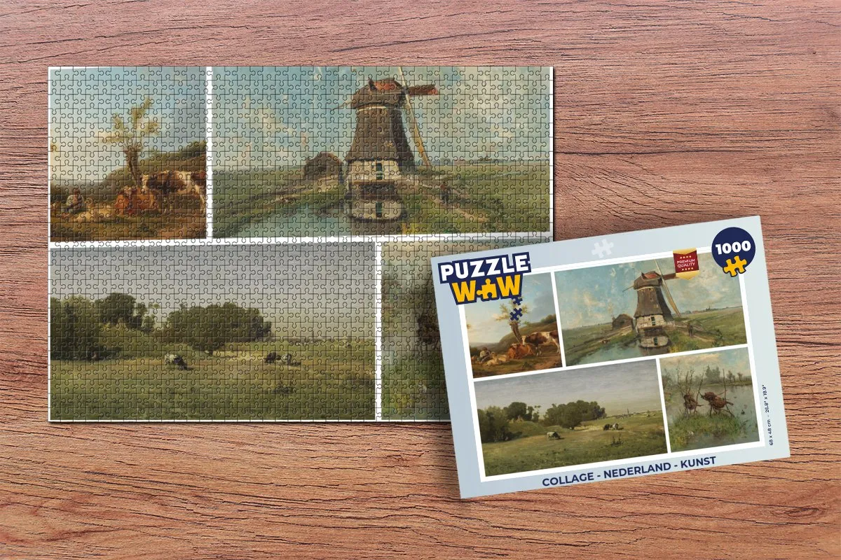 PuzzleWow Legpuzzel 1000 Stuks - Multicolor