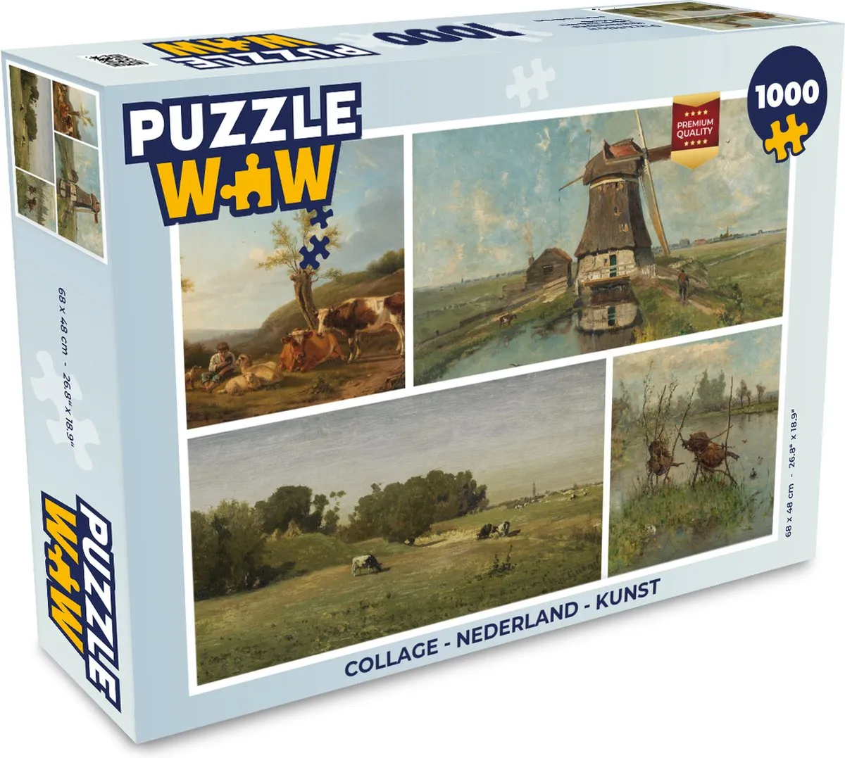 PuzzleWow Legpuzzel 1000 Stuks - Multicolor