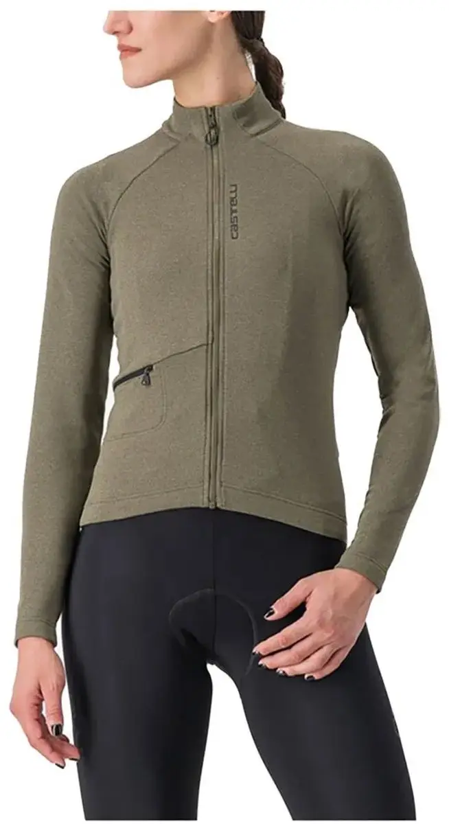 Castelli Unlimited Trail Trui Met Lange Mouwen Groen S Vrouw