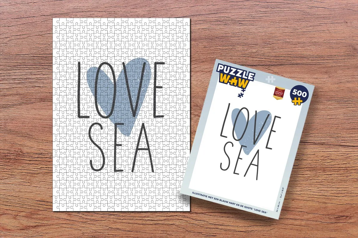 PuzzleWow Love Sea Legpuzzel 500 Stuks - Multicolor