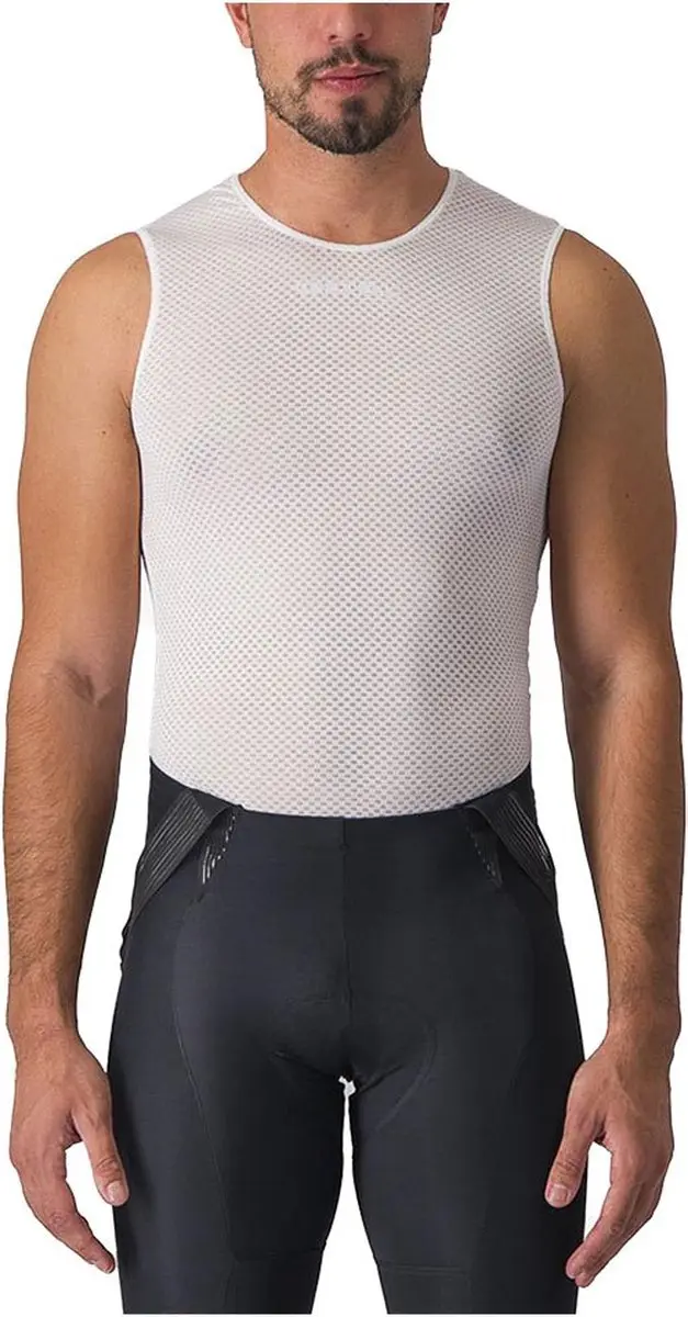 Castelli Pro Mesh 2.0 Mouwloos Basislaag Wit M Man