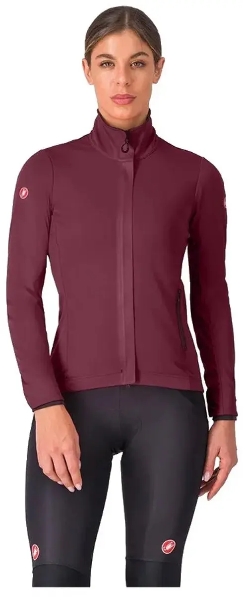 Castelli Alpha 150 Jas - Vrouw L - Dark Bordeaux/Brilliant Red - afbeelding 4 van 4