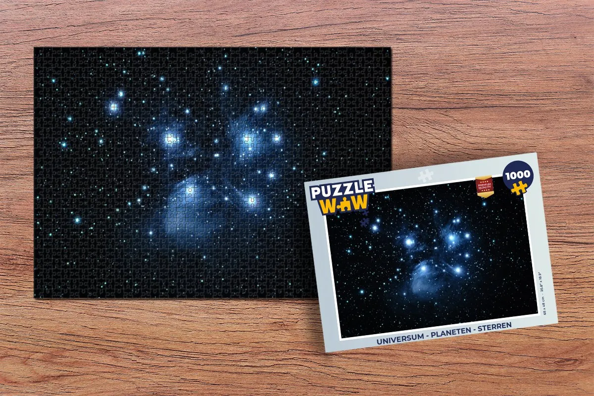 PuzzleWow Planeten Sterren Legpuzzel 1000 Stuks - Multicolor