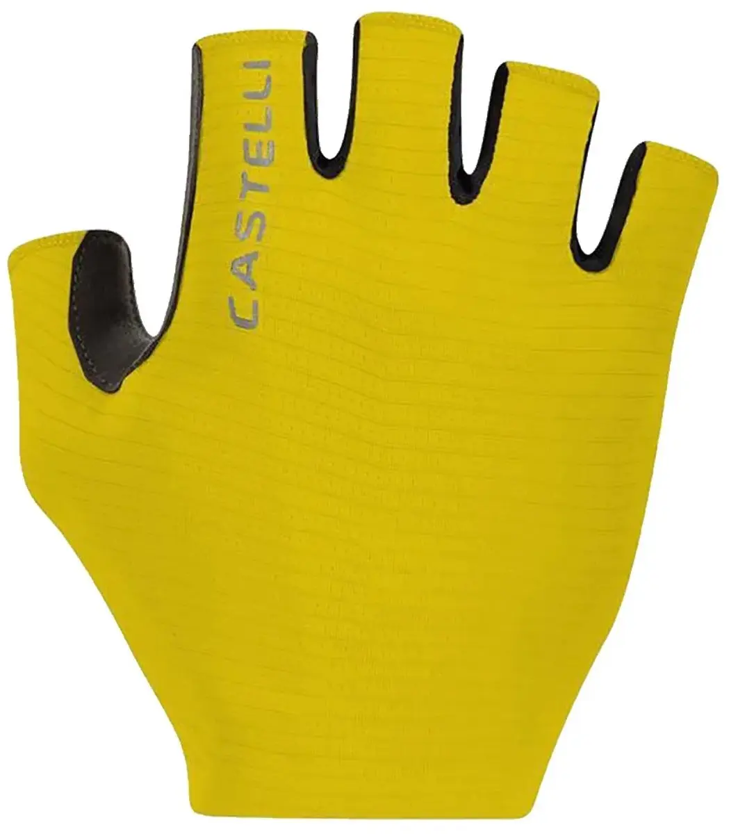 Castelli Espresso Korte Handschoenen Geel XL Man