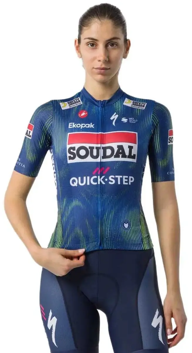 Castelli Competizione 4 Soudal Quick-step 2026 Korte Mouw Wielertrui Blauw L Vro