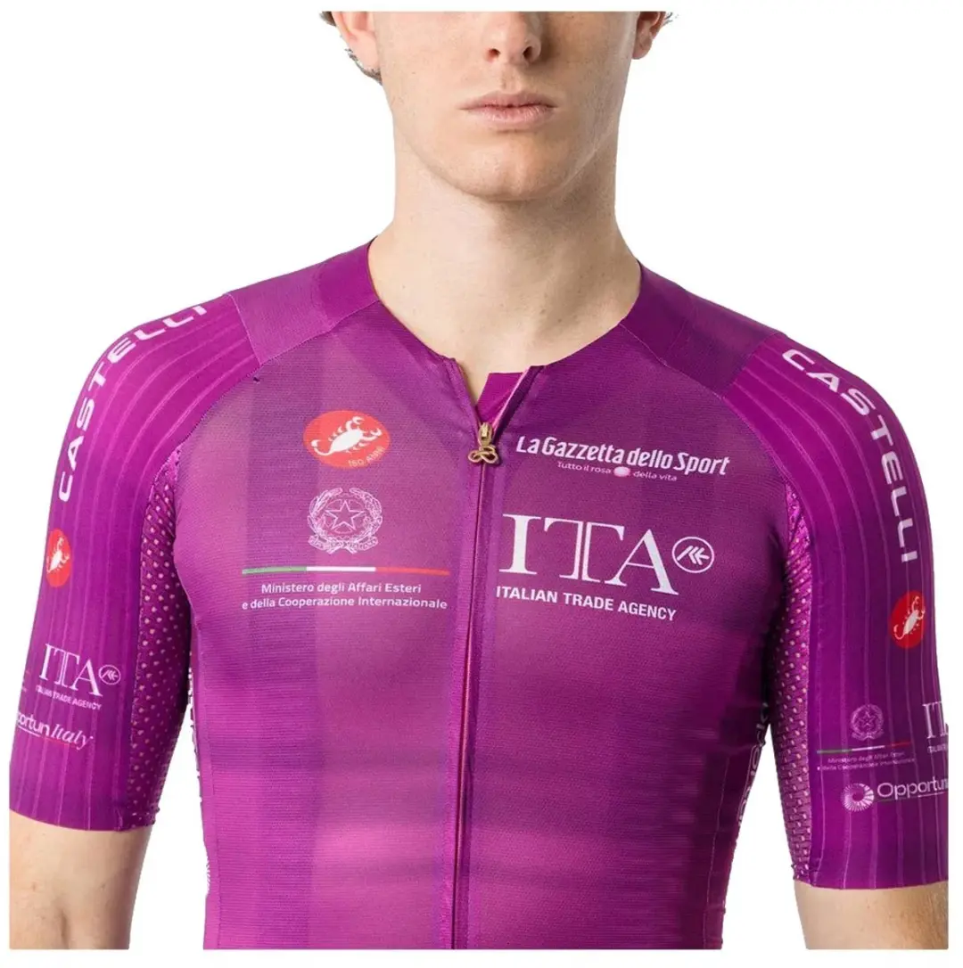 Castelli Giro 109 Race 8s Wielertrui - Paars XL - afbeelding 3 van 4
