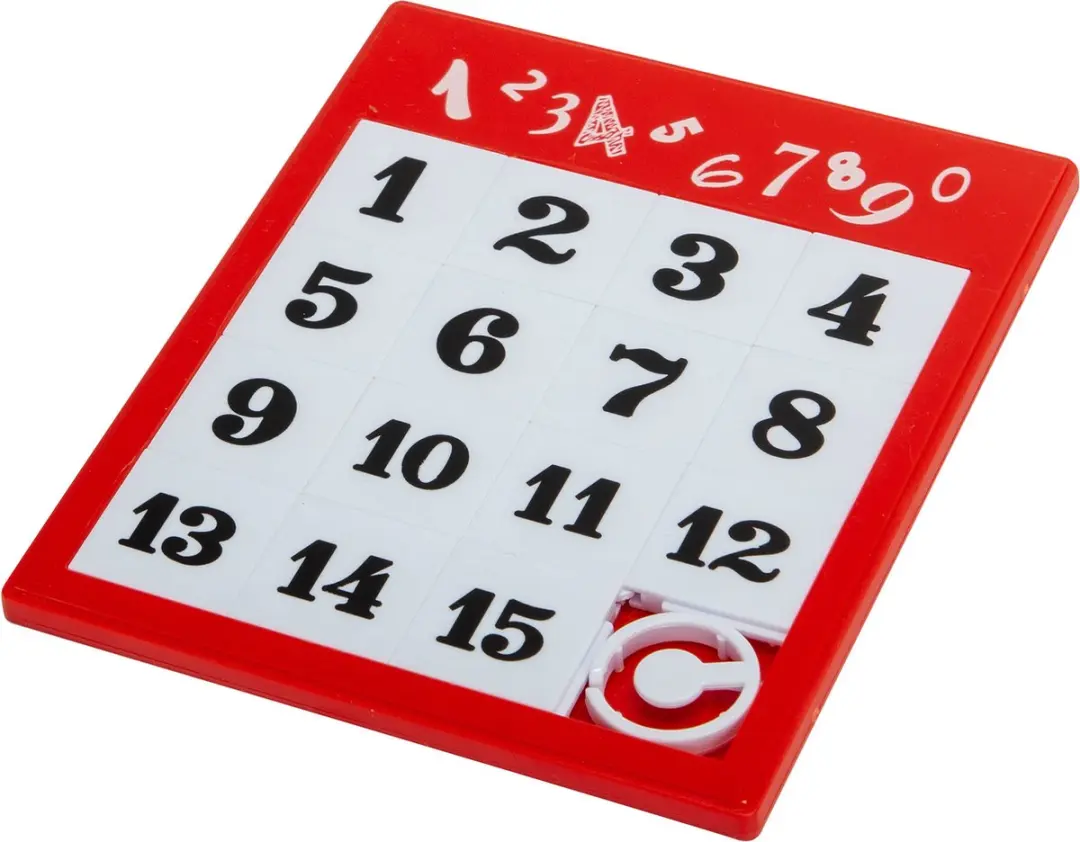 Simba Moving Puzzle Numbers - 15 Stuks - Rood/Wit