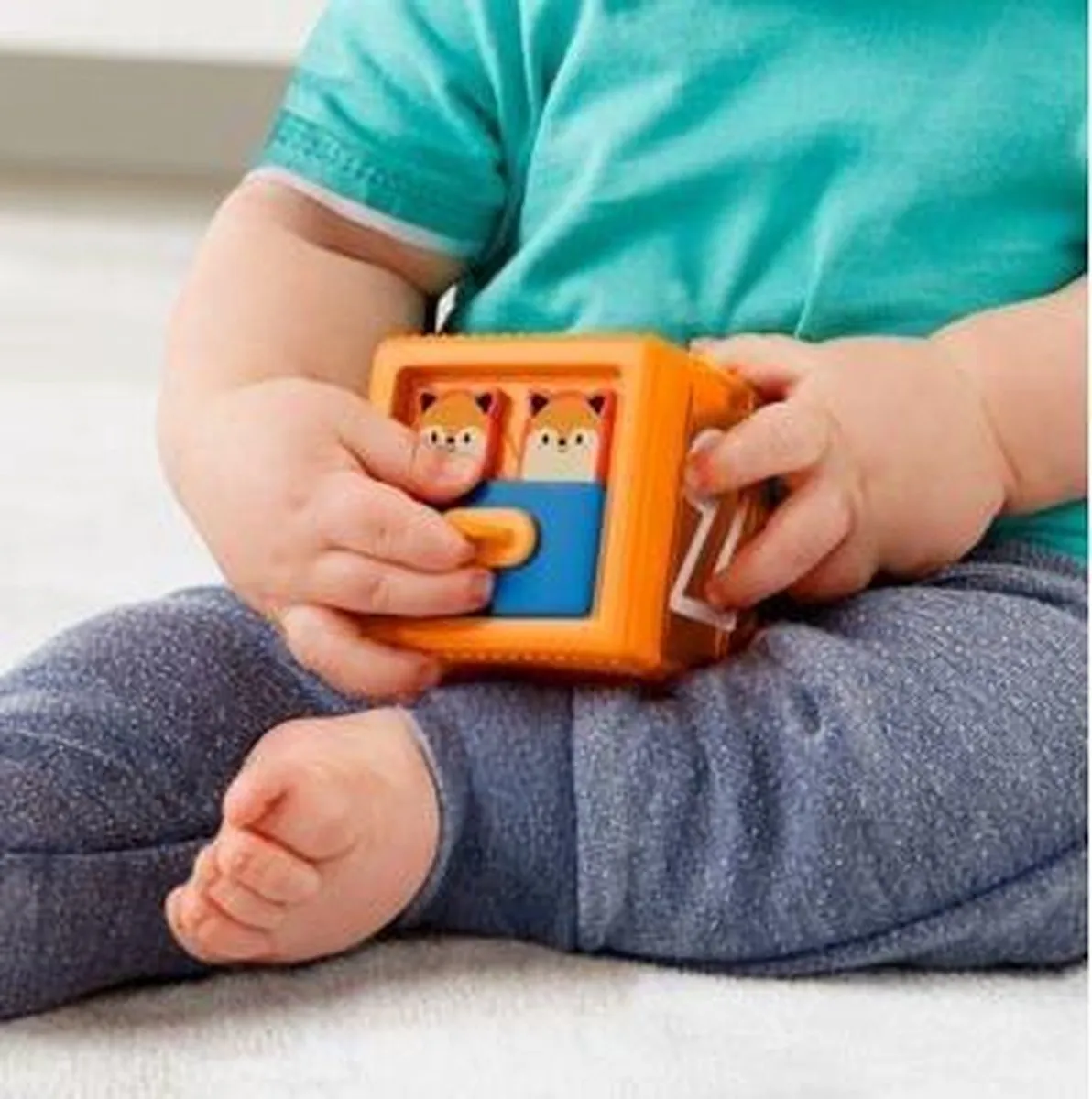 Fisher Price Stapel & Ontdek Blokken 3-delig - Oranje/Blauw/ Groen - afbeelding 6 van 6