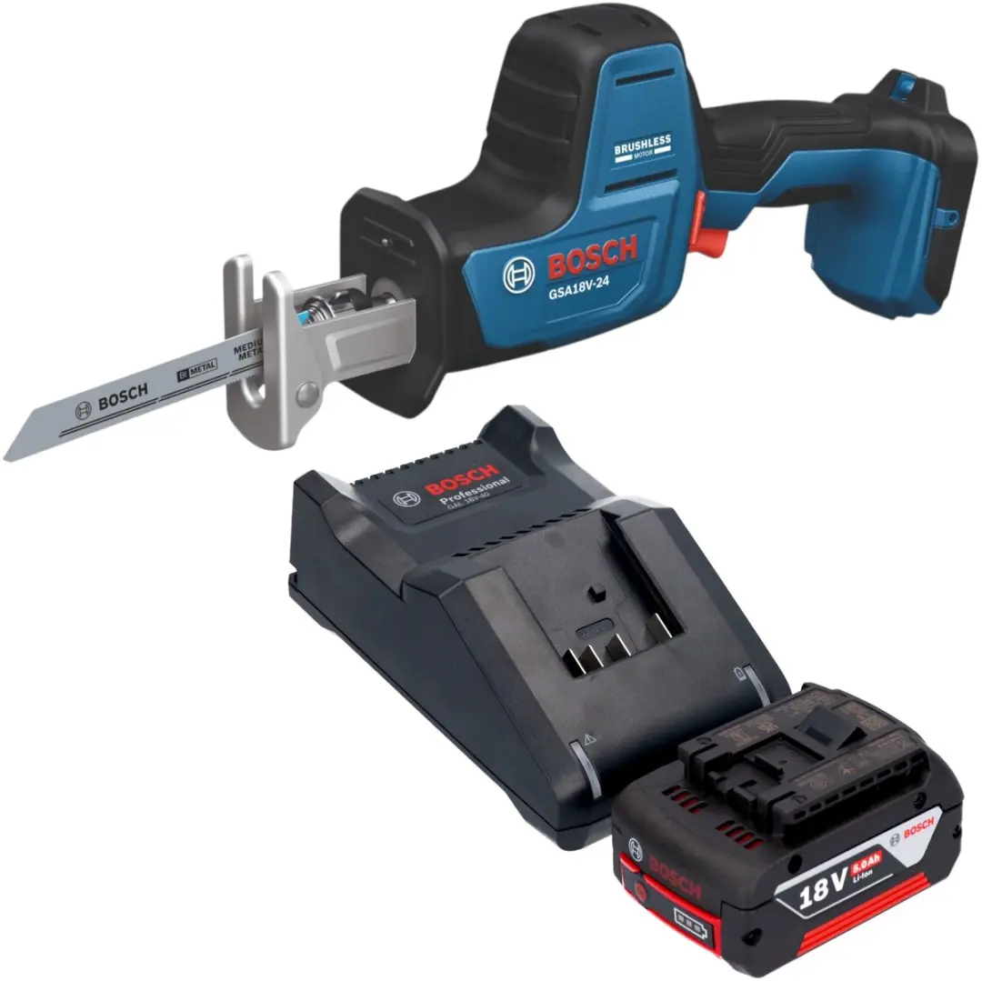 Bosch GSA 18V-24 Professional accu-reciprozag 18 V 230 mm borstelloos + 1x accu