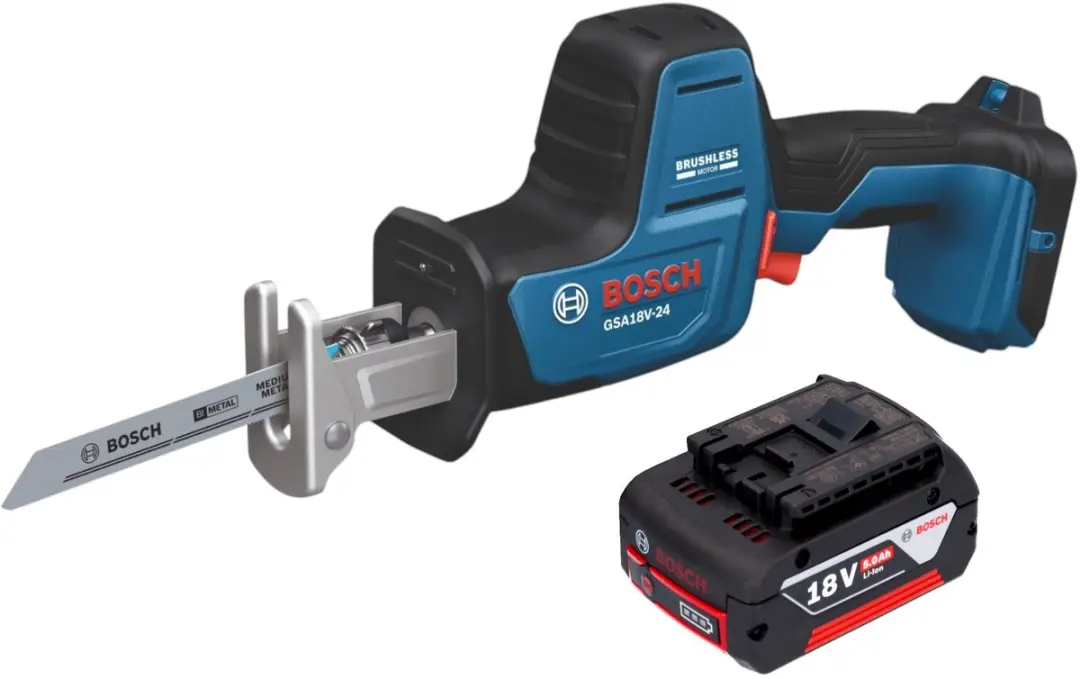 Bosch GSA 18V-24 Professional accu-reciprozag 18 V 230 mm borstelloos + 1x accu