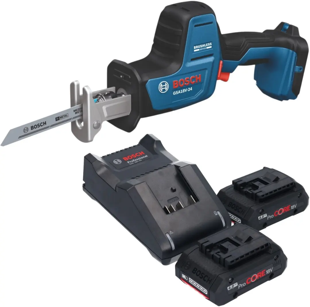 Bosch GSA 18V-24 Professional accu-reciprozag 18 V 230 mm borstelloos + 2x ProCO