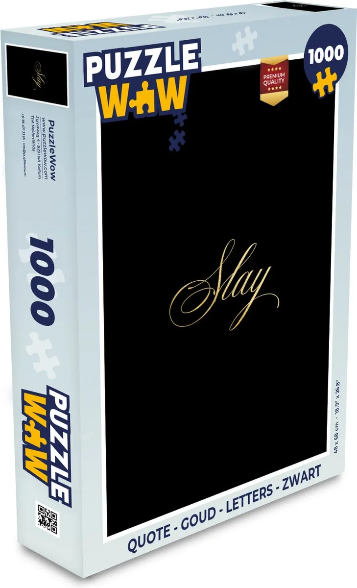 PuzzleWow Quote Legpuzzel 1000 Stuks
