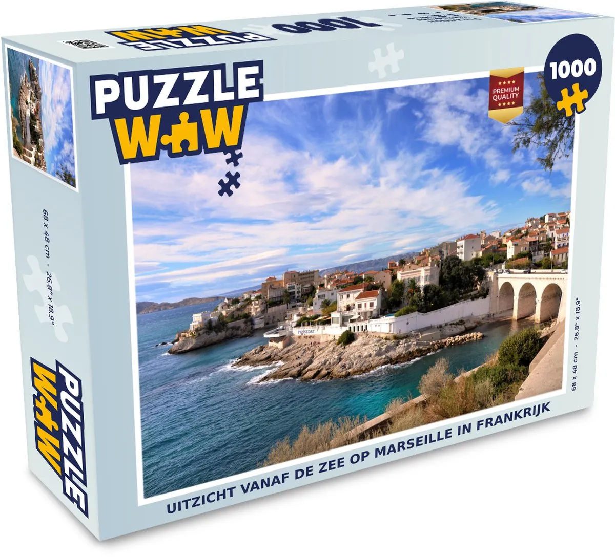PuzzleWow Legpuzzel Marseille Frankrijk 1000 Stuks