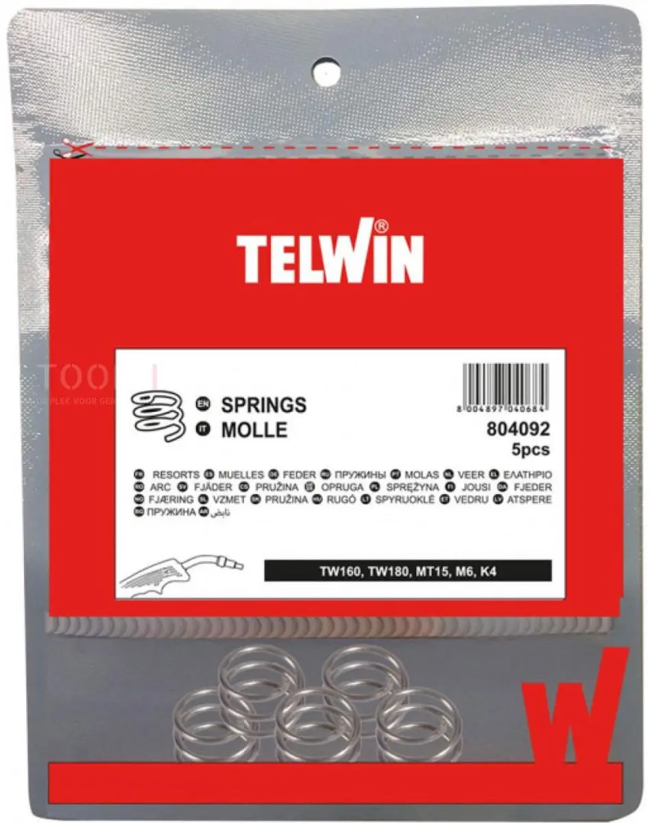 Telwin klemveer tbv gasmondstuk ( 5 stuks)