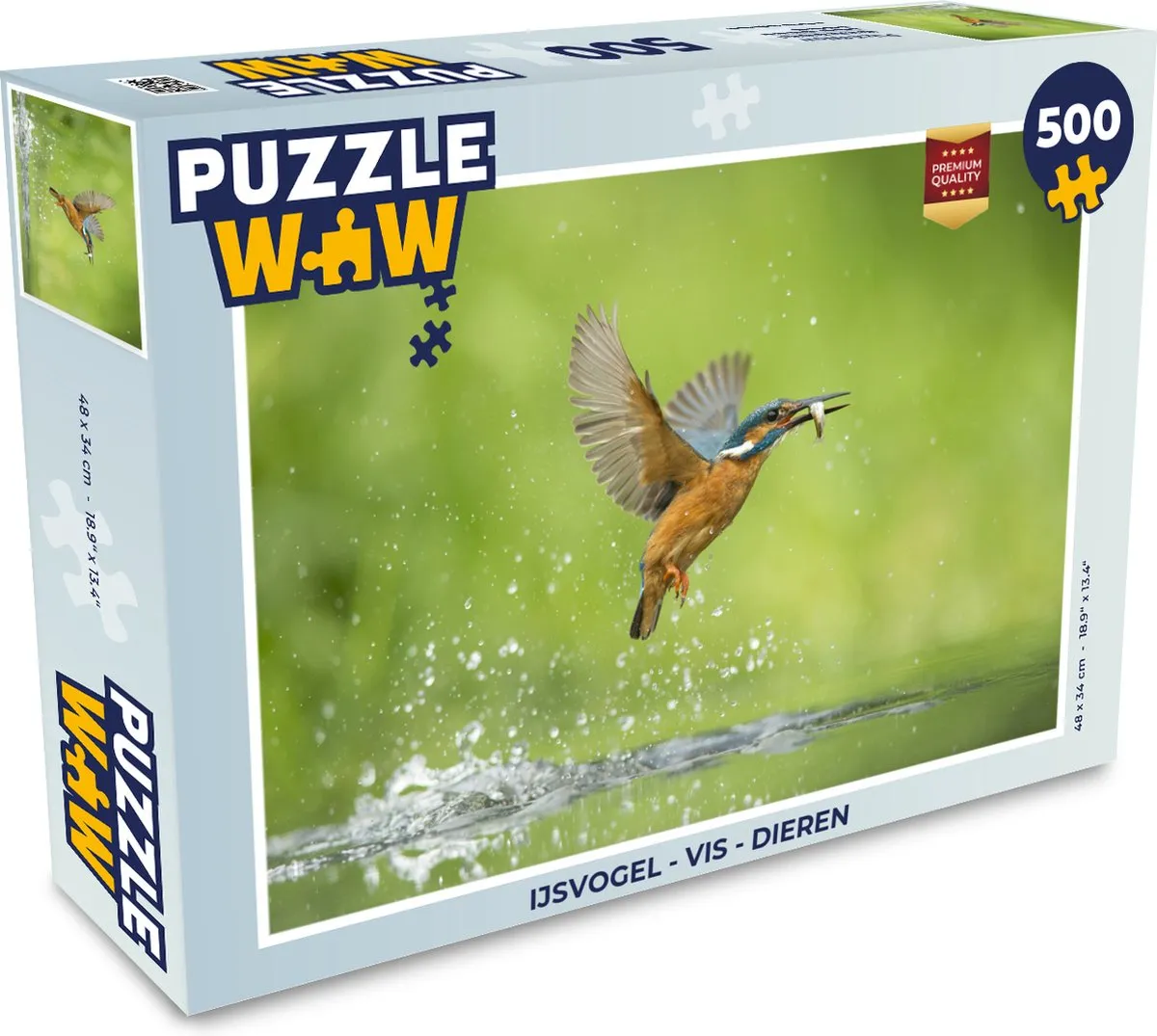 PuzzleWow IJsvogel Legpuzzel 500 Stuks