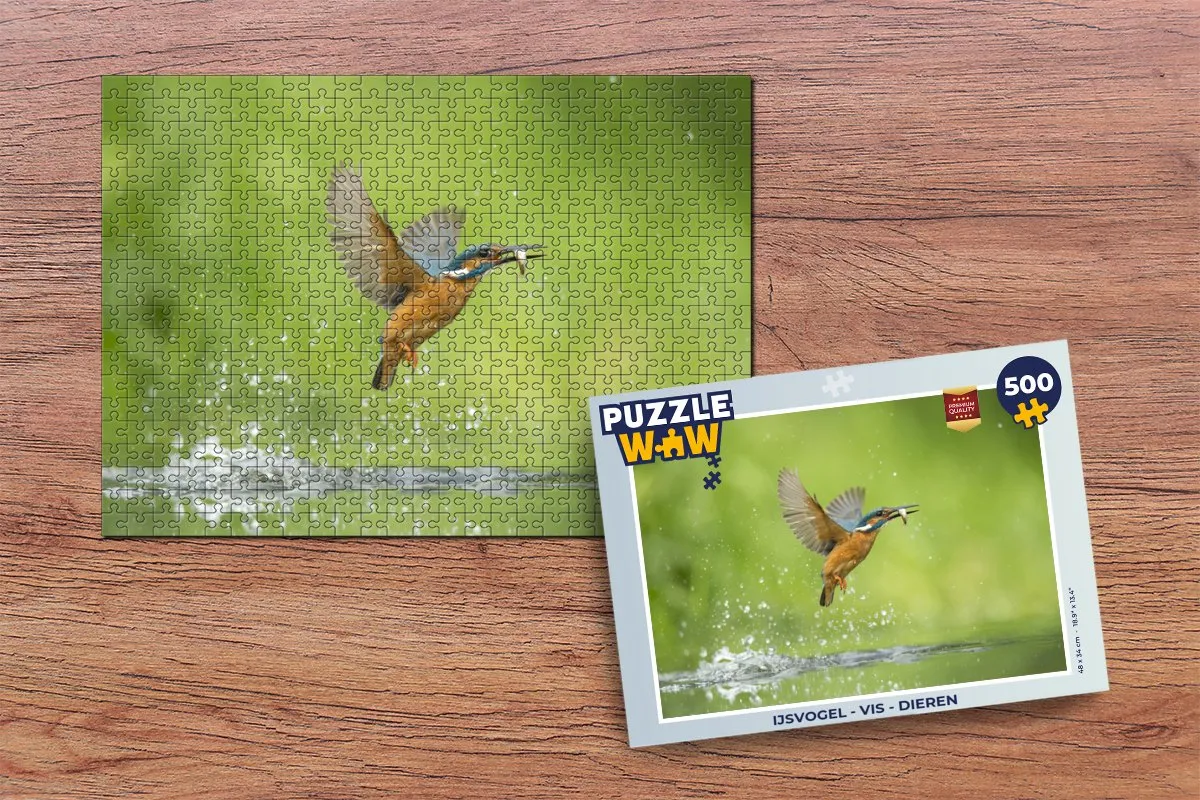PuzzleWow IJsvogel Legpuzzel 500 Stuks - Multicolor