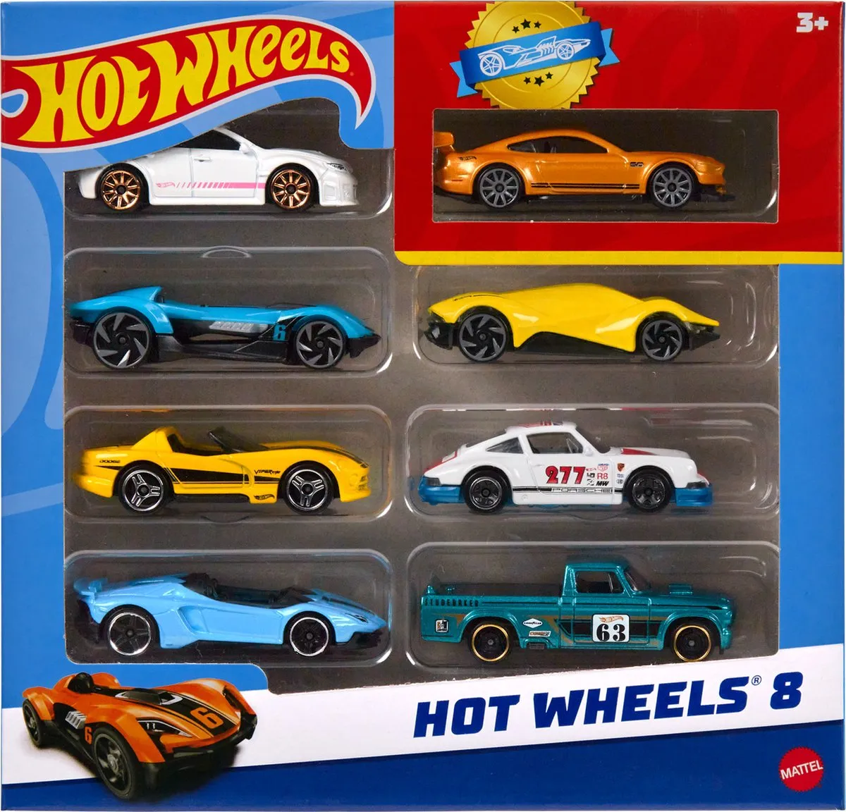 Hot Wheels Basisset 8 Auto's & Trucks HPV78