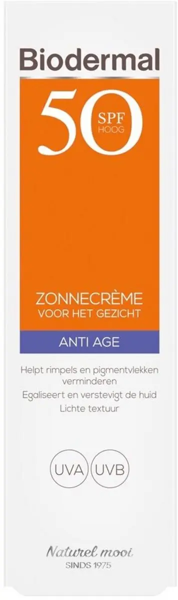 Biodermal Anti Age Zonnecrème SPF 50 40ml - Gezicht