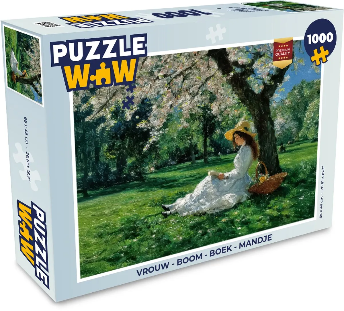 PuzzleWow Boom Boek Legpuzzel 1000 Stuks - Vrouw