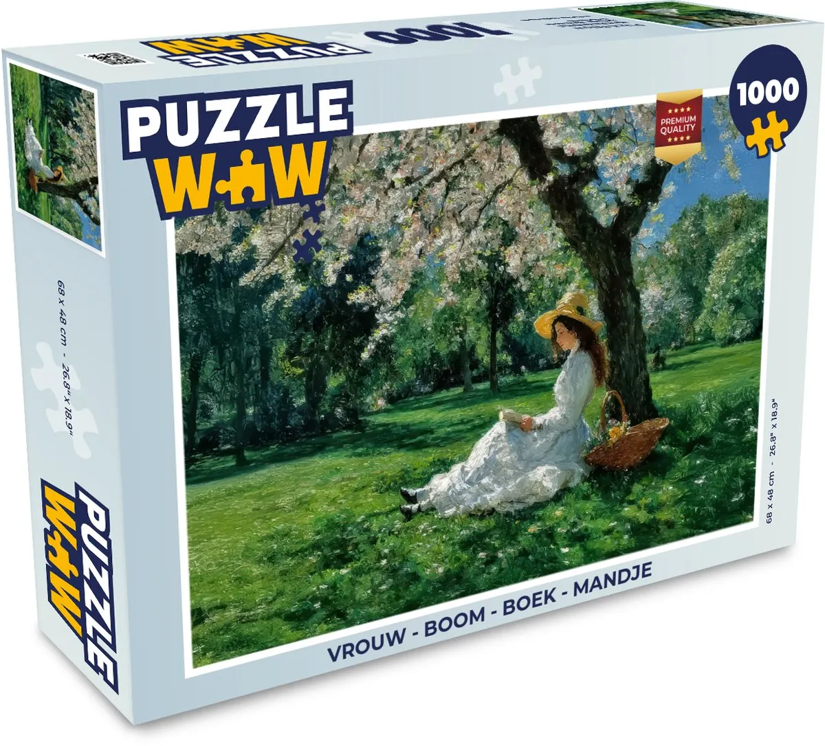 PuzzleWow Boom Boek Legpuzzel 1000 Stuks