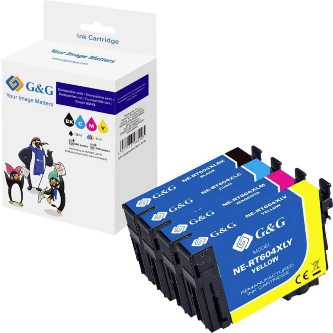 G&G NP-R2-0604XLBKCMY-R Inktcartridge